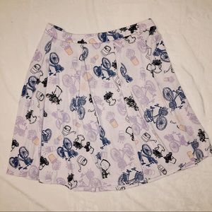 LuLaRoe lavender Madison bicycle plant skirt